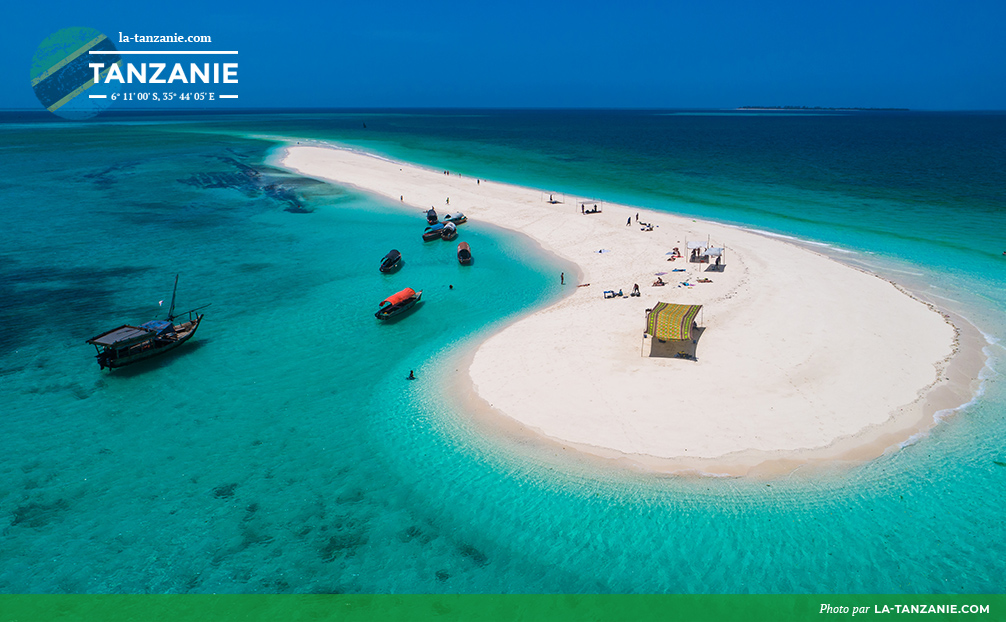 Banc de sable au Zanzibar