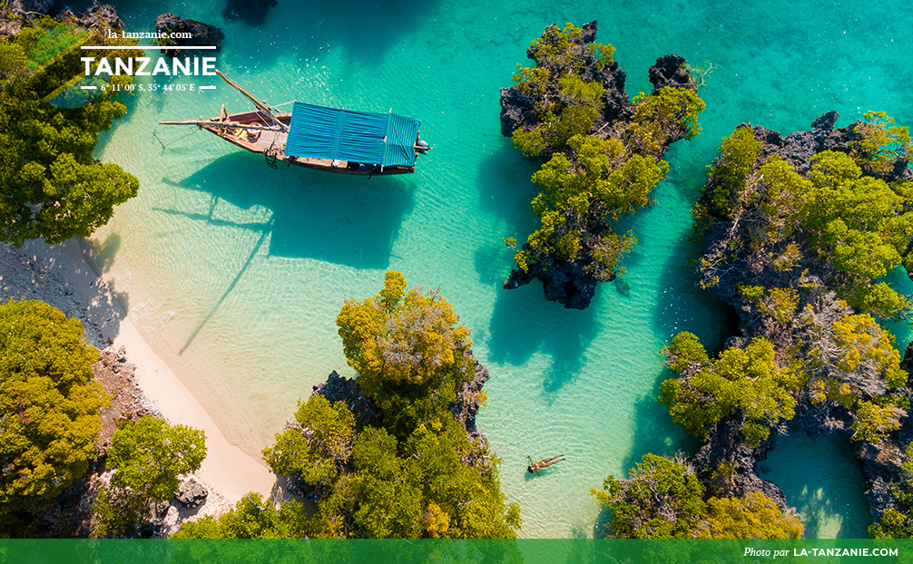 Île de Pamunda au Zanzibar